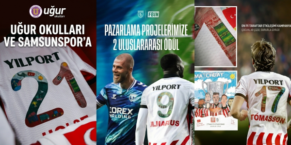 Uğur Okulları ve Samsunspor'a uluslararası ödül